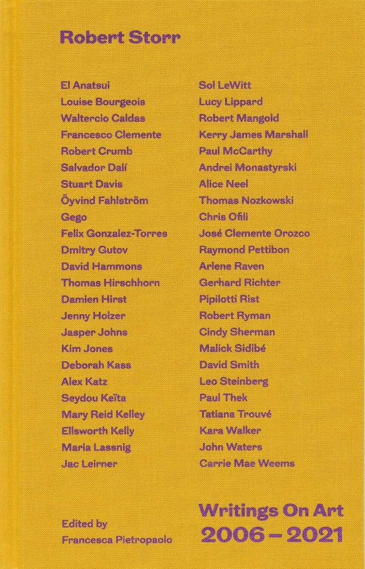 Writings on Art 2006–2021 by Robert Storr