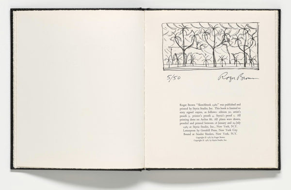 Sketchbook 1982 by Roger Brown — PRICE ON REQUEST