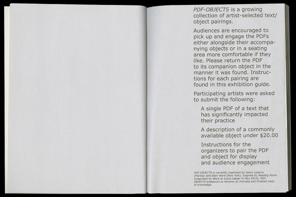 Jason Lazarus & Sean Ward: PDF-OBJECTS - Book at Kavi Gupta Editions